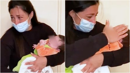 Positiva al Covid poco prima del parto: l'emozione del primo abbraccio a sua figlia dopo 36 giorni