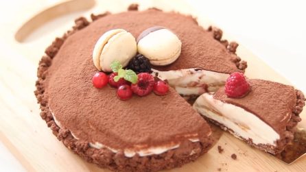 Crostata al tiramisù: il dessert senza cottura da provare