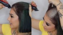 Si fa coraggio e inizia a rasarsi i capelli: il nuovo look è bellissimo