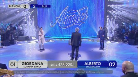 Amici 2019, Alberto e Giordana cantano 'Almeno tu nell'universo'