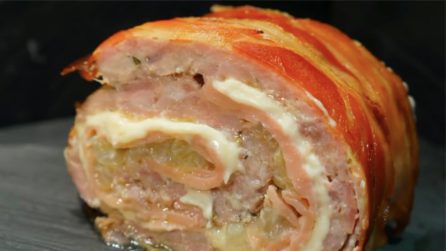 Rotolo di carne con una ripieno gustoso e irresistibile