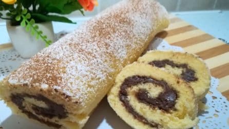 Rotolo al cioccolato: semplice, soffice e goloso
