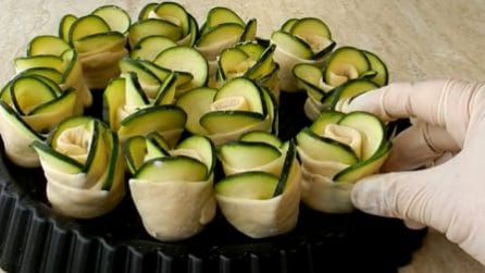 Rose salate di zucchine: una ricetta scenografica e deliziosa