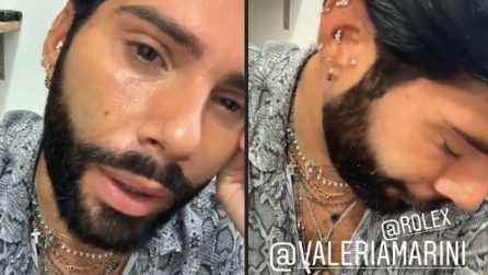 Federico Fashion Style derubato del suo rolex si mostra in lacrime su Instagram