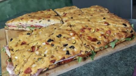 Focaccia di verdure e farcita: come averla soffice e saporita