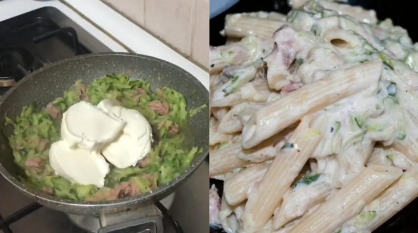 Pasta con zucchine e tonno: il primo piatto cremoso e buonissimo