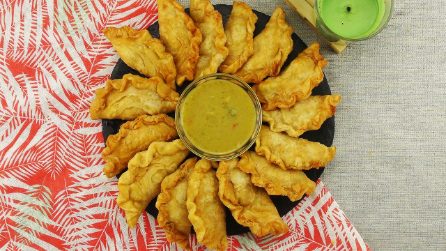 Fagottini croccanti ripieni di pollo: un antipasto sfizioso e saporito pronto in pochi minuti!