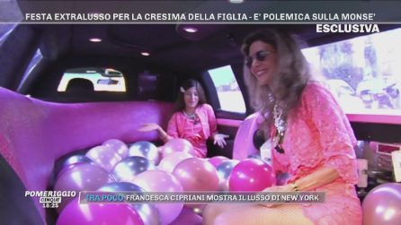 Maria Monsè, la cresima di Perla Maria: Limousine rosa, idoramassaggio e karaoke