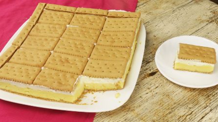 Torta di biscotti senza cottura: il dolce perfetto per la merenda!