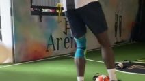Pogba si allena con la maglia della Juve durante la quarantena