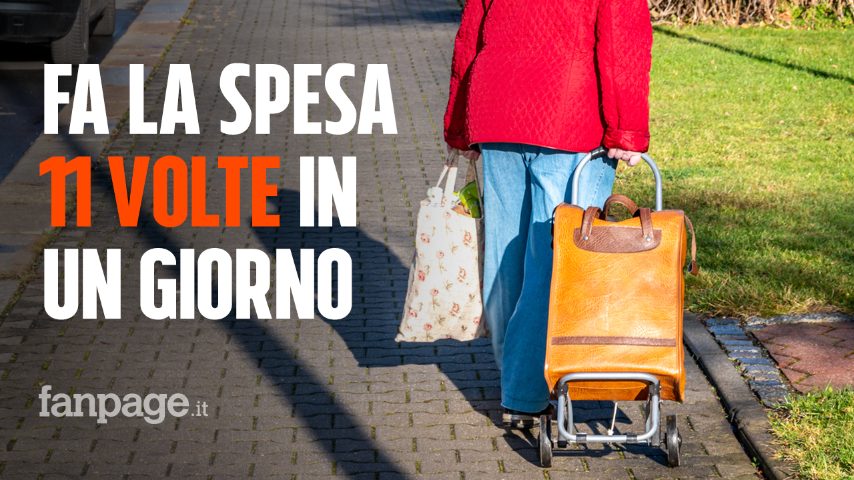 Va a fare la spesa 11 volte in un giorno, i vigili le fanno una multa ...
