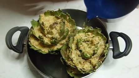 Carciofi ripieni: la ricetta del contorno semplice ma pieno di gusto