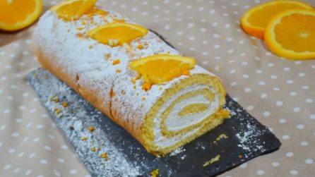 Rotolo yogurt e arancia: la ricetta del dessert soffice e goloso
