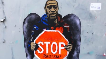 "Stop Racism", il murale di TvBoy in memoria di George Floyd