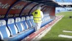Il San Paolo riapre dopo più di 3 mesi di stop per il Covid19, oggi sanificate panchine e tribune