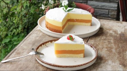Torta cremosa tre strati: la ricetta del dessert davvero goloso