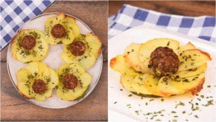 Fiori di patate e polpette: l'antipasto facile e sfizioso che sorprenderà tutti!