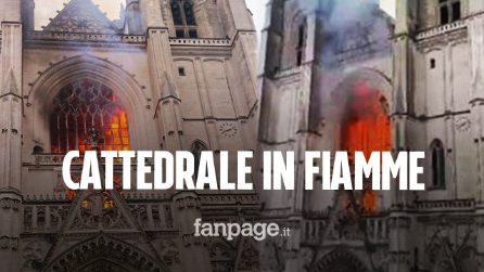 Francia, incendio della cattedrale di San Pietro e Paolo a Nantes: "È molto grave"