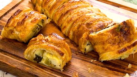 Rotolo di pasta sfoglia con scarti di cavolfiore: la ricetta semplice e appetitosa!