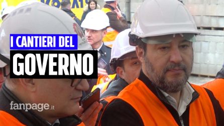 Salvini al cantiere Metro C di Roma: 