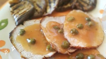 Arrosto di lonza con capperi e limone: la ricetta del gustoso e aromatico piatto di carne