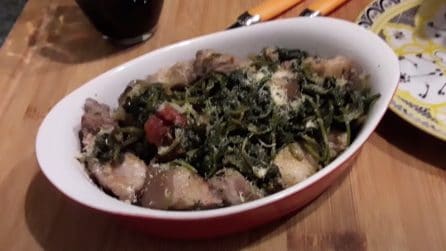 Cicoria e pancetta: la ricetta del piatto gustoso da provare