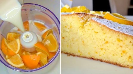 Torta all'arancia frullata: il dessert soffice, goloso e profumato