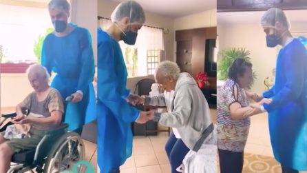 "La danza è fondamentale per il benessere",infermieri ballano con i residenti del centro geriatrico