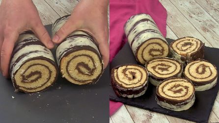 Rotolo al cioccolato bianco e fondente: la ricetta infallibile per sorprende i tuoi ospiti!
