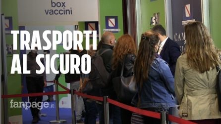 Napoli, vaccini Covid ad autisti di bus, treni e tassisti. "Poi via il limite di capienza sui mezzi"