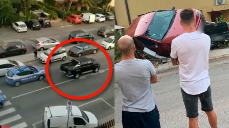 Cagliari, ruba pick up e viene inseguito dalla polizia: spari e incidente finale spaventoso