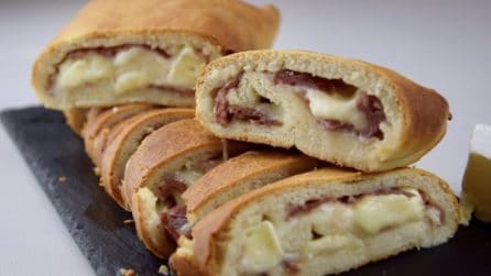Rotolo rustico con prosciutto: la ricetta veloce e saporita