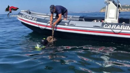 Reti ed esplosivi per pescare illegalmente alla Gaiola: altri 5 denunciati dai carabinieri