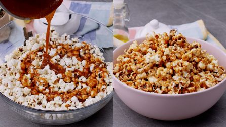 Popcorn al caramello: lo snack irresistibile, ideale per un party tra amici!