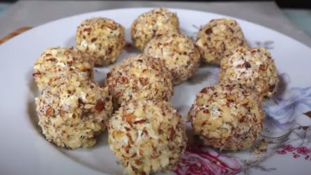 Tartufi di robiola e nocciole: l'aperitivo originale e saporito