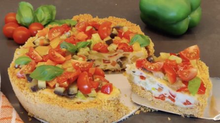 Cheesecake salata con verdure: l'idea originale e saporita