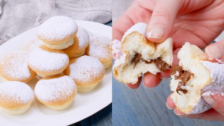Muffin nuvola ripieni alla crema di nocciole: i dolci morbidi e super golosi!