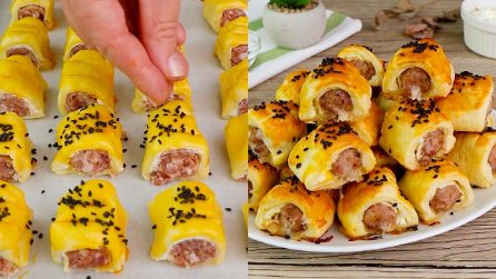 Mini rustici con salsiccia e formaggio: finiranno in un attimo!