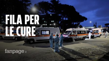 Fila di ambulanze al Cotugno di Napoli fino a sera: "Così si rischia il collasso, correre ai ripari"