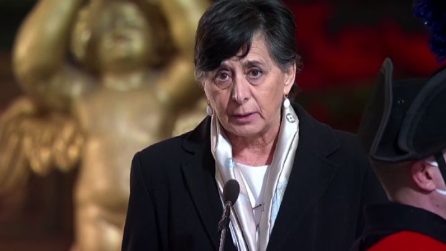 Funerali David Sassoli, la moglie Alessandra Vittorini: "Ci hai dimostrato che niente è impossibile"