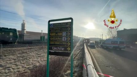 Incidente a Erba, auto travolta da un treno vicino a un passaggio a livello