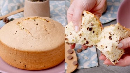 Rum and chocolate chips cake: the cake soft as a cloud!