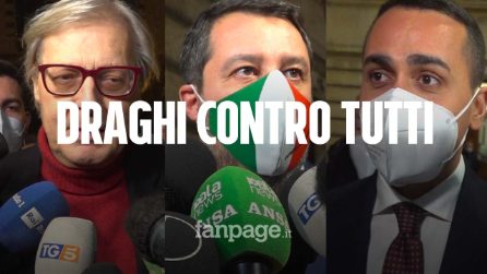 Quirinale, Salvini: "Si può eleggere presidente anche al 51%". Sgarbi: "Scoiattoli votano Casellati"