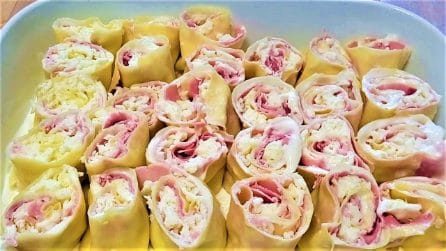 Girelle di lasagna bianca: la ricetta del primo piatto strepitoso