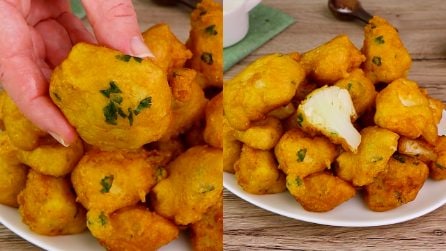 Cavolfiore in pastella: ottimo da servire come antipasto o contorno!