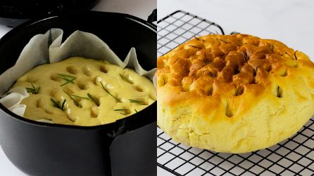 Focaccia nella friggitrice ad aria: alta e soffice da fare in poco tempo!