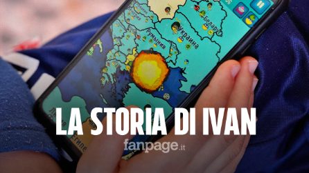 Ivan, bimbo malato di cuore in fuga dall’Ucraina, sul telefono gioca alla guerra