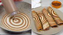 Crepes bicolore con acqua frizzante: ecco come renderle leggere e uniche!