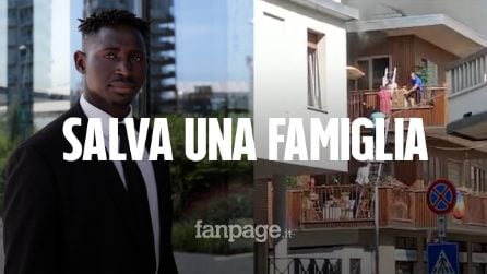 Arrivato in Italia con un gommone salva una famiglia dalle fiamme: "Fatto il mio dovere, altri guardavano"