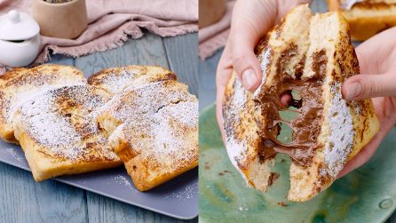 French toast ripieni di crema: il trucchetto per una merenda veloce e golosa!